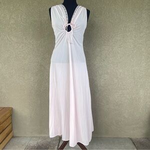 Vintage Light Pink Nightgown and Robe Set